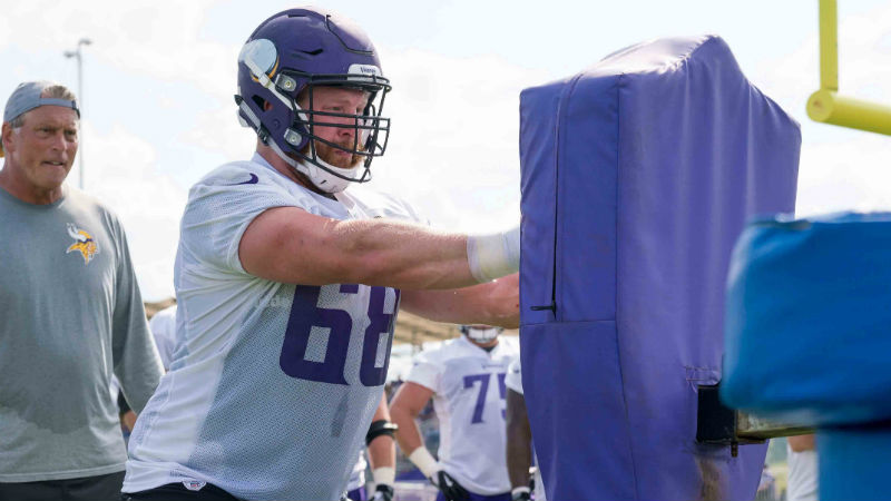 Minnesota Vikings offensive lineman Cedrick Lang