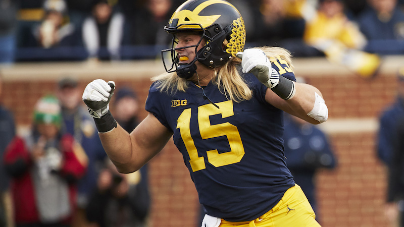 Michigan defensive end Chase Winovich