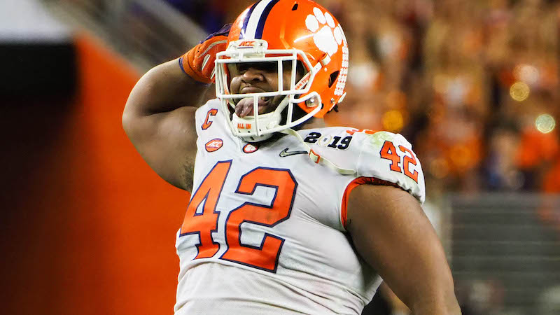 Clemson defensive tackle Christian Wilkins