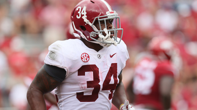 Patriots running back Damien Harris
