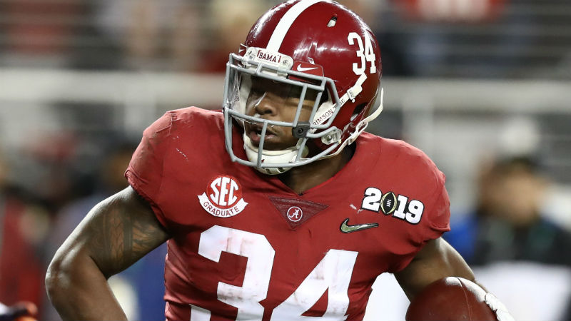Alabama Crimson Tide running back Damien Harris