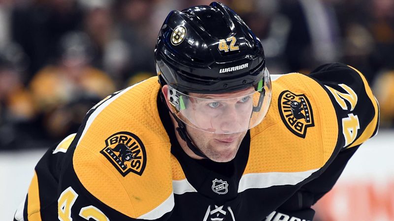 Boston Bruins forward David Backes