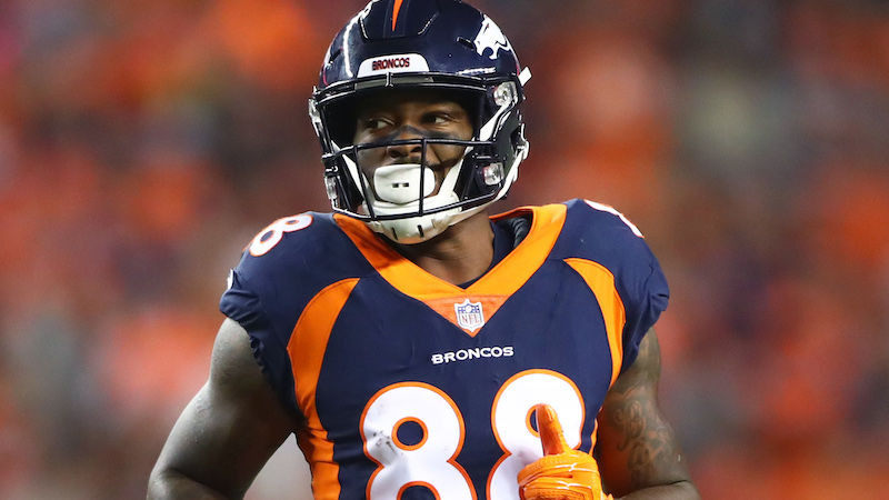Patriots wide receiver Demaryius Thomas