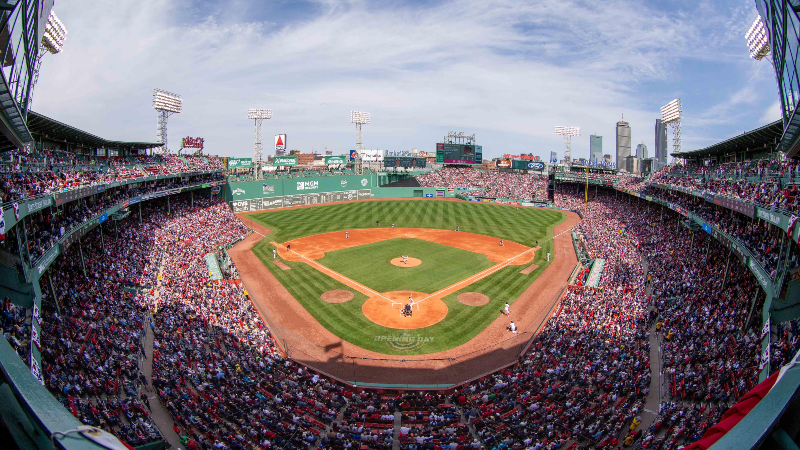 General view of Fenway Park