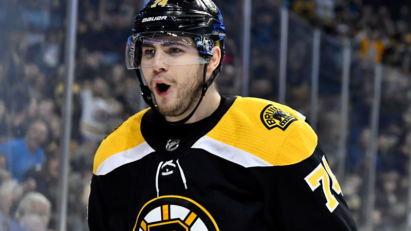 Boston Bruins winger Jake DeBrusk