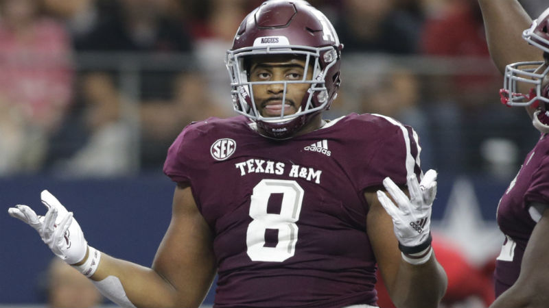 Texas A&M Aggies defensive lineman Kingsley Keke