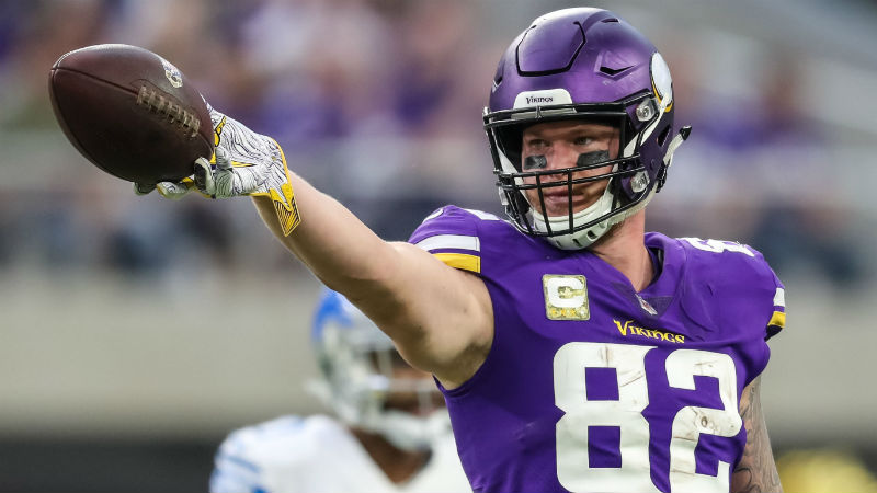 Minnesota Vikings tight end Kyle Rudolph