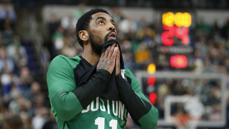 Boston Celtics point guard Kyrie Irving