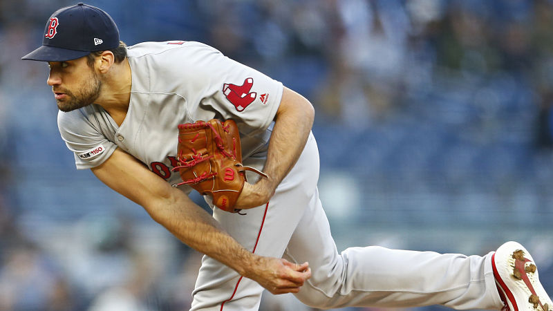 Boston Red Sox pitcher Nathan Eovaldi