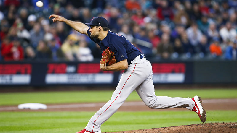 Boston Red Sox starting pitcher Nathan Eovaldi
