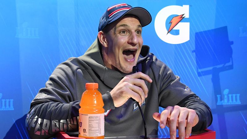 New England Patriots tight end Rob Gronkowski