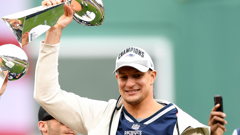 Retired New England Patriots player Rob Gronkowski