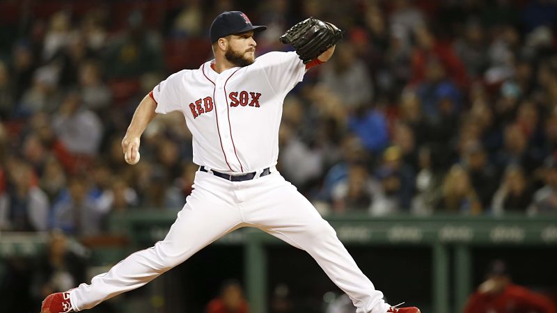 Boston Red Sox pitcher Ryan Brasier