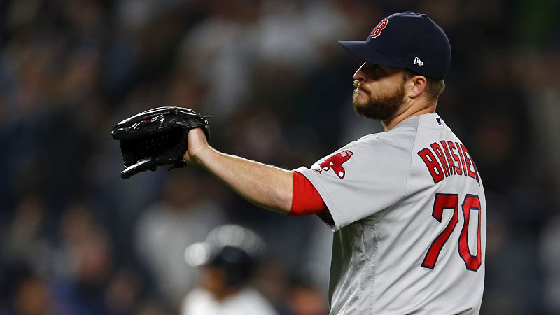 Boston Red Sox pitcher Ryan Brasier