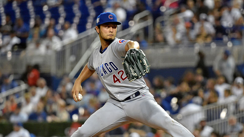 Chicago Cubs pitcher Yu Darvish