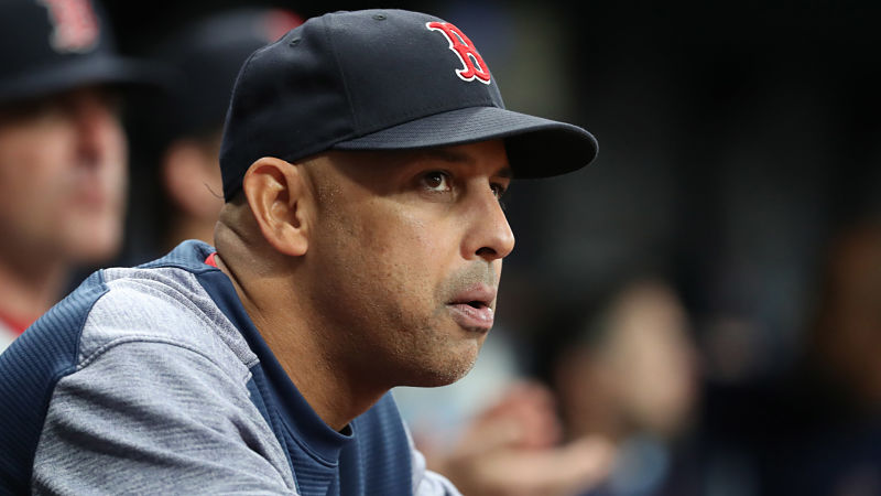 Boston Red Sox manager Alex Cora