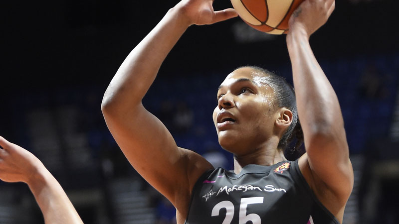 WNBA Connecticut Sun forward Alyssa Thomas