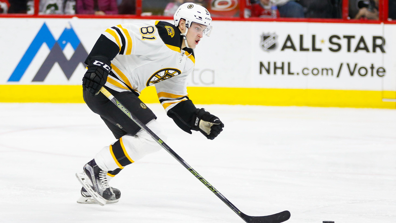 Bruins forward Anton Blidh