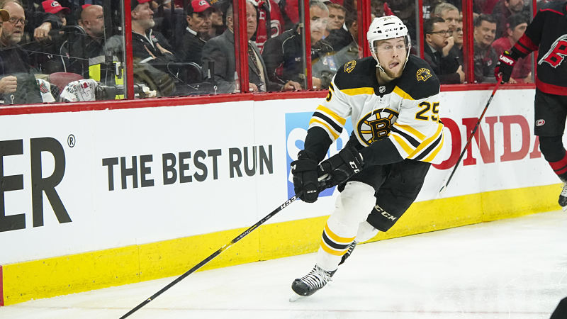 Boston Bruins defenseman Brandon Carlo