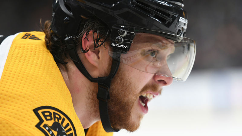 Boston Bruins winger David Pastrnak
