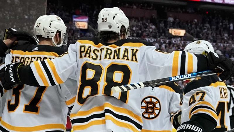 Boston Bruins winger David Pastrnak