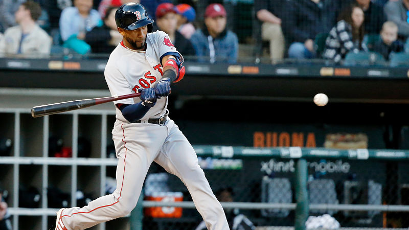 Boston Red Sox infielder Eduardo Nunez