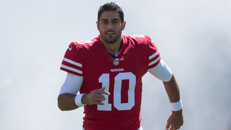 San Francisco 49ers quarterback Jimmy Garoppolo