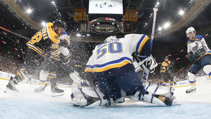 Blues goalie Jordan Binnington
