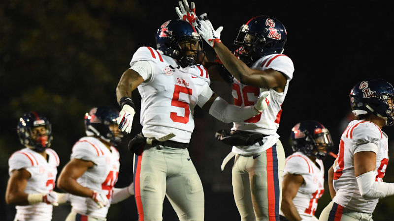 Mississippi Rebels defensive back Ken Webster