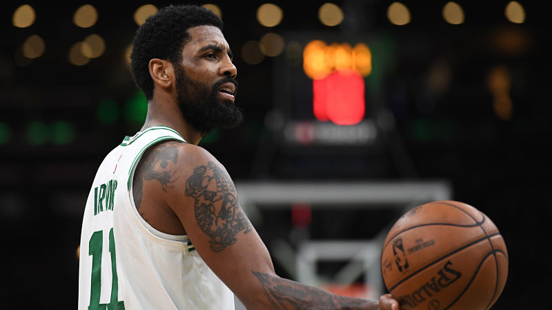 Boston Celtics point guard Kyrie Irving