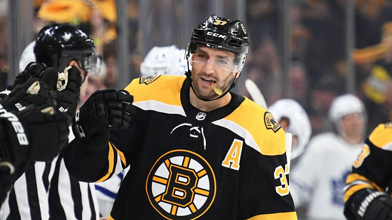 Boston Bruins center Patrice Bergeron