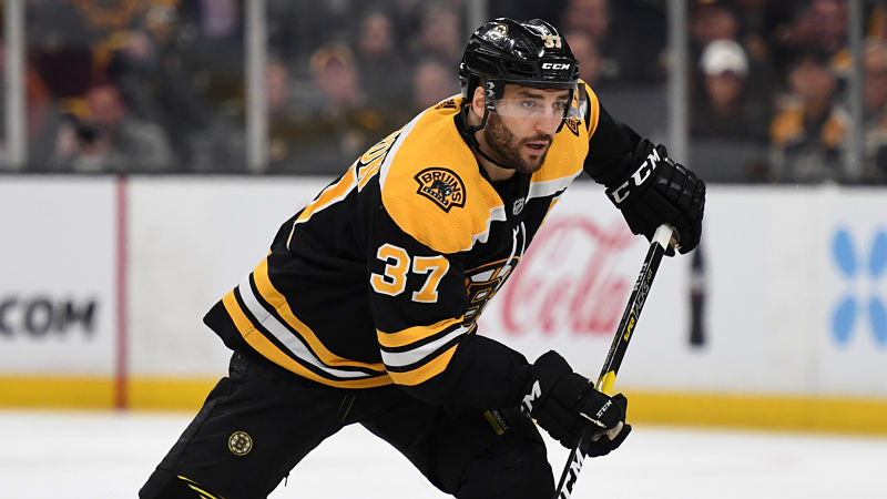 Boston Bruins center Patrice Bergeron