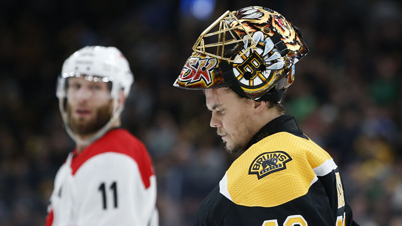 Boston Bruins goalie Tuukka Rask
