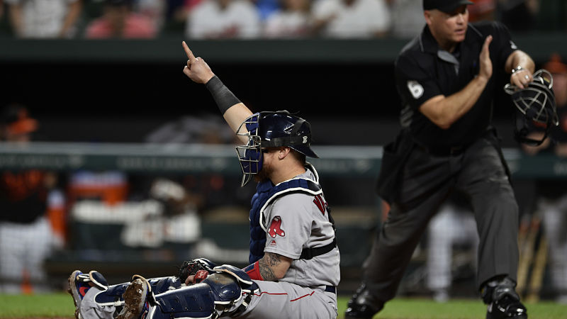 Boston Red Sox catcher Christian Vazquez