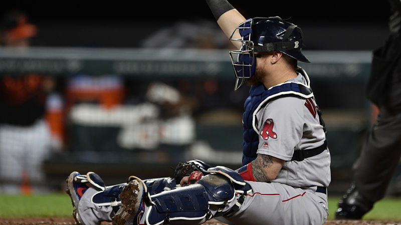 Boston Red Sox catcher Christian Vazquez