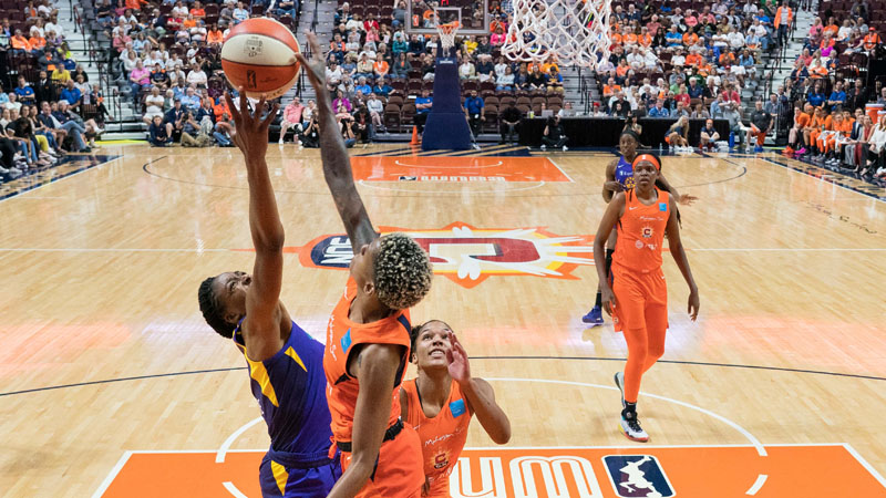 Connecticut Sun guard Courtney Williams (10)