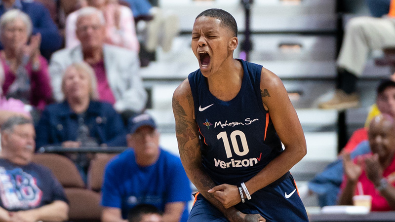 Connecticut Sun guard Courtney Williams