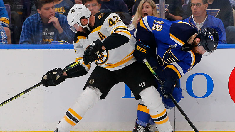 Boston Bruins forward David Backes