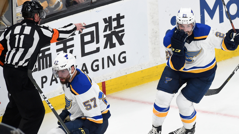 Blues winger David Perron