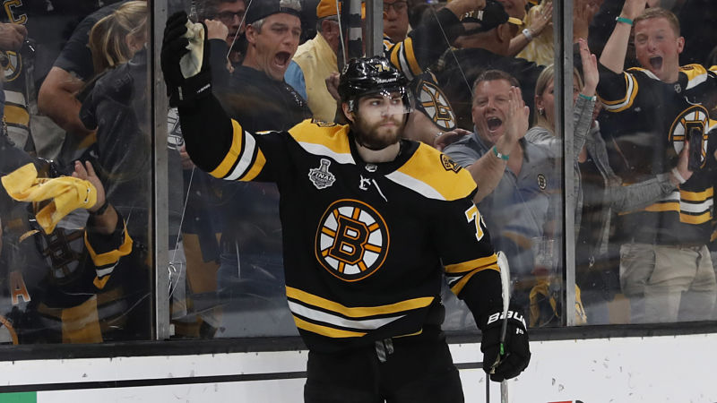 Boston Bruins winger Jake DeBrusk