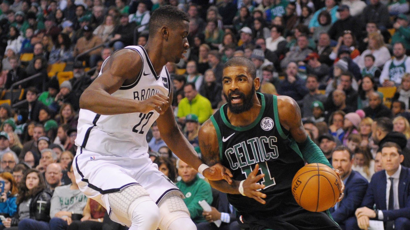 Boston Celtics point guard Kyrie Irving