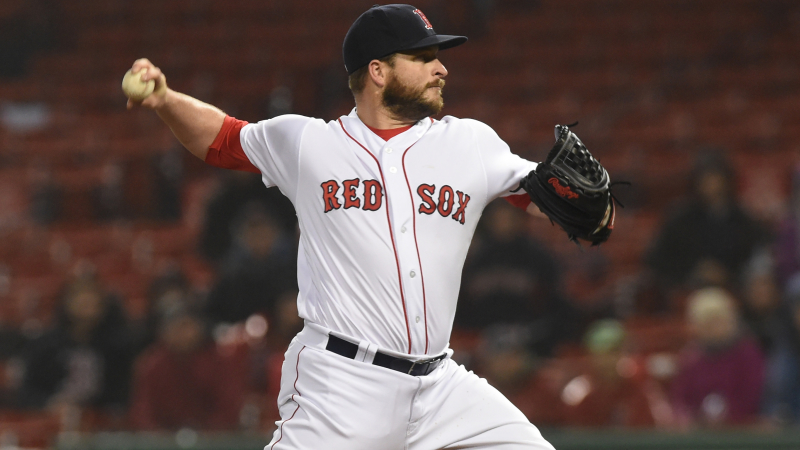 Boston Red Sox reliever Ryan Brasier