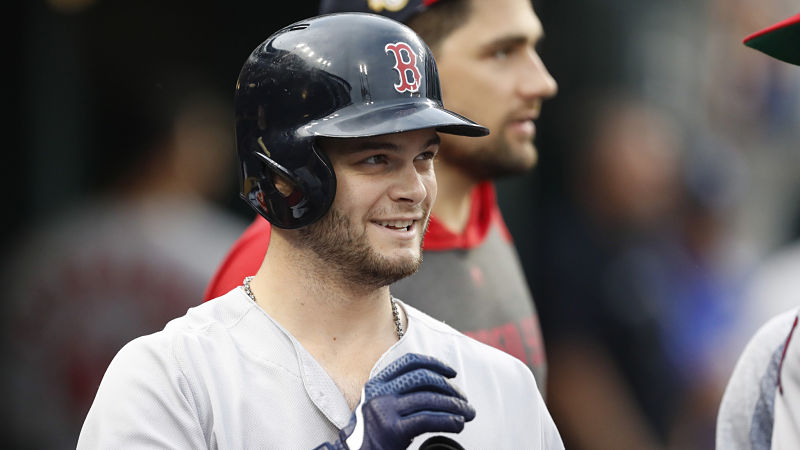 Boston Red Sox left fielder Andrew Benintendi