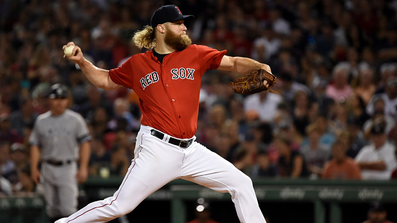 Boston Red Sox starting pitcher Andrew Cashner