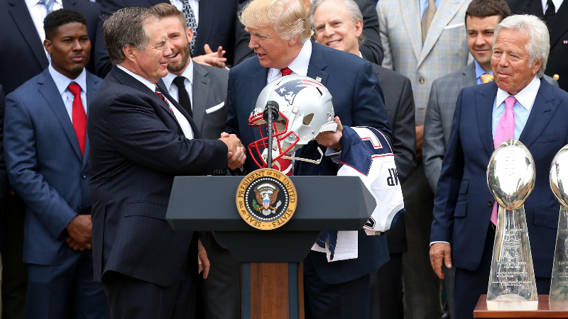 Bill Belichick, Donald Trump, Robert Kraft