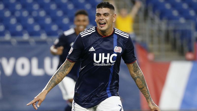New England Revolution forward Gustavo Bou