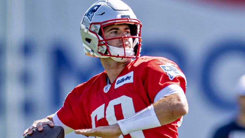 Patriots quarterback Jarrett Stidham