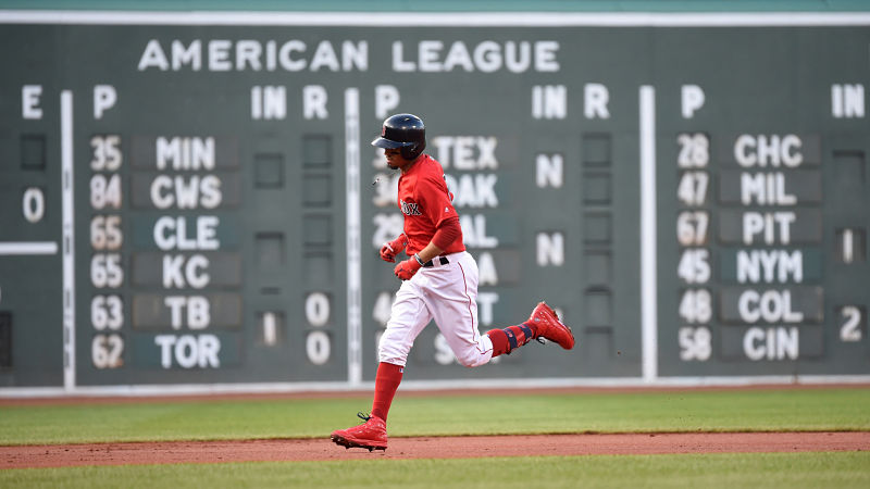 Boston Red Sox right fielder Mookie Betts