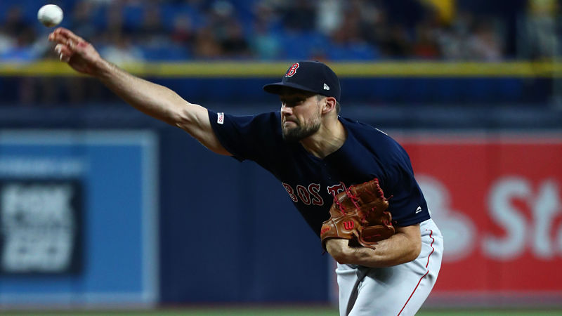 Boston Red Sox pitcher Nathan Eovaldi