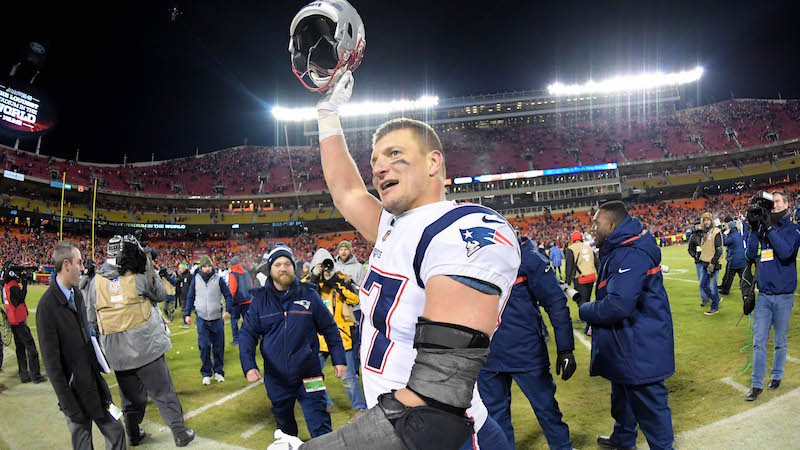 Patriots tight end Rob Gronkowski